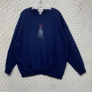 Vintage Northern Reflections Sweatshirt Pullover Women Sz XL Golf themed Grandma